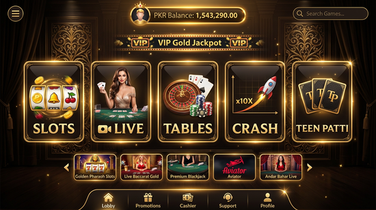 Main screen of winwin casino page for PK players